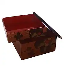 A set of stacking boxes for bento called jūbako