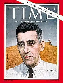 Vickrey's 1961 Time cover of J.D. Salinger.