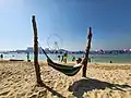 Hammock with Ain Dubai view in JBR Beach