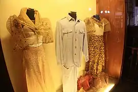 Old clothes displayed at Museo San Rafael