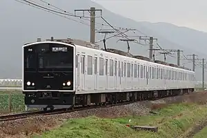 A JR Kyushu 305 series EMU in January 2016