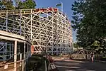 Train on lift hill