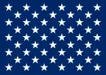 Naval jack of the US, also flown by other federal government and civilian ships