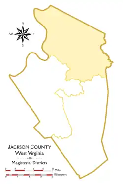 Location of Northern District in Jackson County