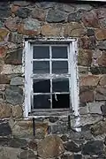 Front window in Carriage house.