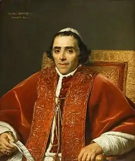 Portrait of Pope Pius VII (1805), Musée du Louvre, Paris