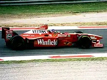 Jacques Villeneuve driving for Williams at Monza in 1998