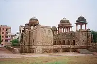 Jahaz Mahal on the bank of Hauz-i-Shamsi