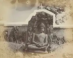 Jain temple ruins at Siron Khurd, pictured in 1885