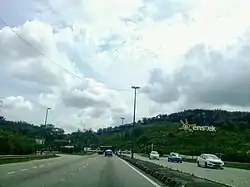 Bandar Enstek northern entrance, view from Jalan Kuarters KLIA in Selangor.