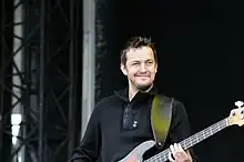 James Stelfox playing at the Isle of Wight Festival in 2008