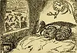 Sloth (1902) etching, 10 x 14 cm., Royal Library of Belgium, Brussels