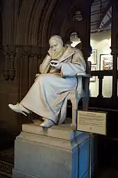 Statue of James Prescott Joule in entrance vestibule, sculpted 1893 by Alfred Gilbert