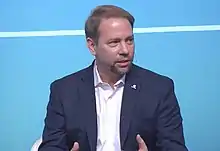 James Kuffner speaking at CES in January 2018.