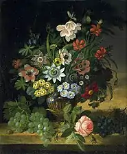 Flowers and Fruit (1827), oil on canvas, Norfolk Museums Collections