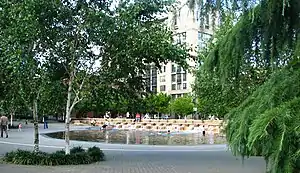 Jamison Square Fountain in 2008