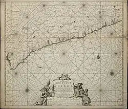 The Dutch Gold Coast around 1675