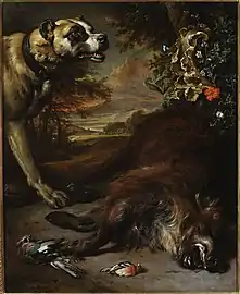 Still Life (1705), oil on canvas, 123 x 99 cm., National Museum, Warsaw