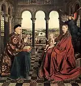 Madonna of Chancellor Rolin, Jan van Eyck, Burgundy, c. 1435