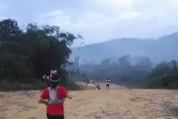 Trail running in Janda Baik