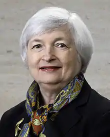 Janet Yellen, class of 1967, the first woman to serve as Chair of the Federal Reserve and U.S. Secretary of the Treasury