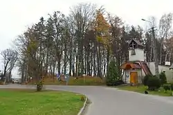 View on the local chapel.