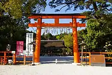 Image 64Torii entrance gate at Kamigamo Shrine, Kyoto (from Culture of Japan)