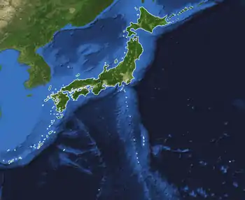 Image 9Japanese archipelago with outlined islands (from Geography of Japan)