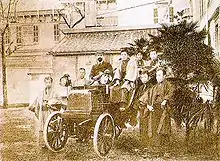 Image 18The first automobile in Japan, a French Panhard-Levassor, in 1898 (from History of the automobile)