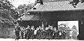 An Imperial Guard Music Band marching through Tokyo in the 1950s.