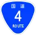 National Route 4 shield