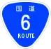 National Route 6 shield