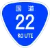 National Route 22 shield