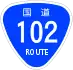 National Route 102 shield