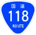 National Route 118 shield