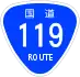 National Route 119 shield