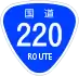 National Route 220 shield