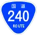 National Route 240 shield