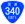 National Route 340 shield