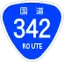 National Route 342 shield