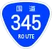 National Route 345 shield