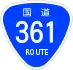 National Route 361 shield