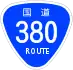 National Route 380 shield