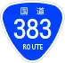 National Route 383 shield