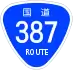 National Route 387 shield