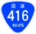 National Route 416 shield