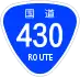 National Route 430 shield