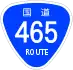 National Route 465 shield