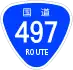 National Route 497 shield