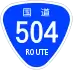 National Route 504 shield